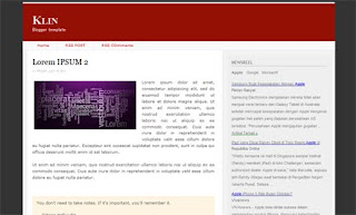 Klin Blogger Template