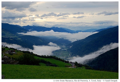 A view of the valley, Maranza (Rio di Pusteria, Alto Adige, Italy) - Images by Sunil Deepak