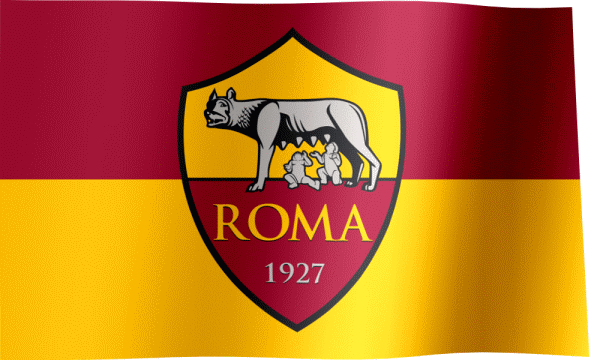 AS Roma Fan Flag (GIF) - All Waving Flags