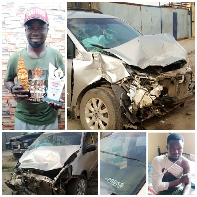 Quadri Olowolagba Escape Death, As He Was Involved In Fital Accident