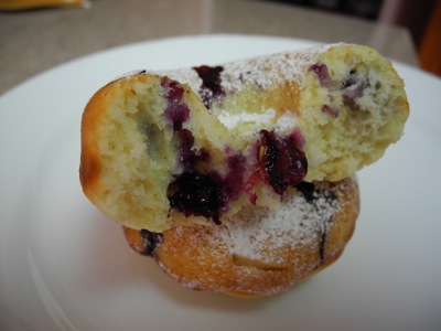 Baked Blueberry Donut Cut