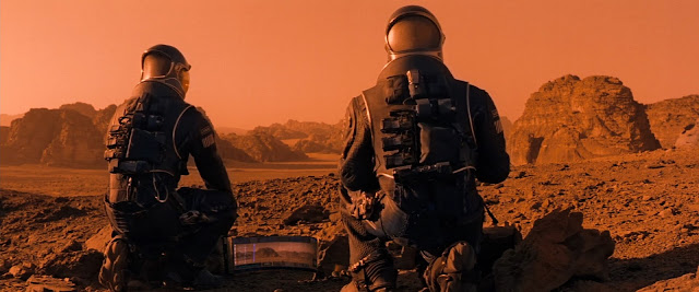 Astronauts on Mars from Red Planet movie