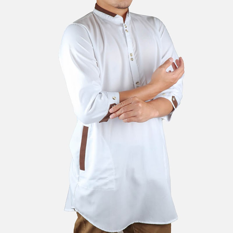 Konsep Terpopuler Baju Koko Pakistan Putih, Motif Masa Kini!