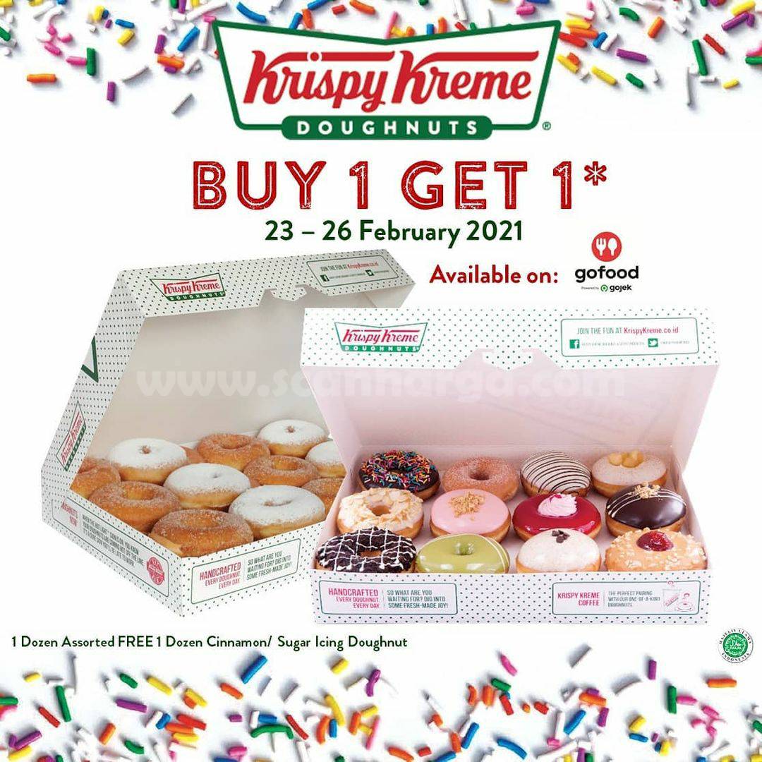 KRISPY KREME Payday Promo khusus Delivery! Beli 1 GRATIS 1