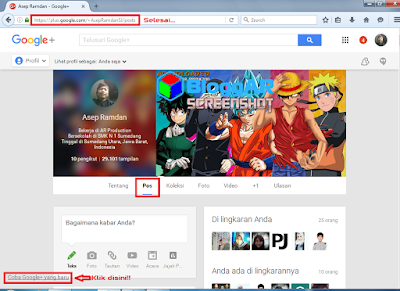  yaitu sosial media yang sediakan oleh  Baca ya :  Cara Mendapatkan URL Khusus Google Plus Nama Anda Sendiri