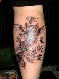 Amazing Art of Calf Japanese Tattoo Ideas With Koi Fish Tattoo Designs With Image Calf Japanese Koi Fish Tattoo Gallery 5