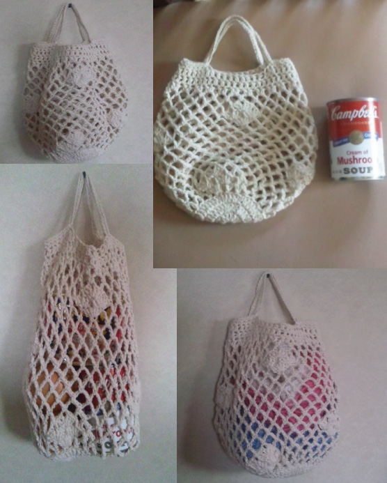 かぎ針で編むネット編みのバッグの作り方 Cotton Yarn Crochet Mesh Bag Tutorial Crochet And Me かぎ針 編みの編み図と編み方