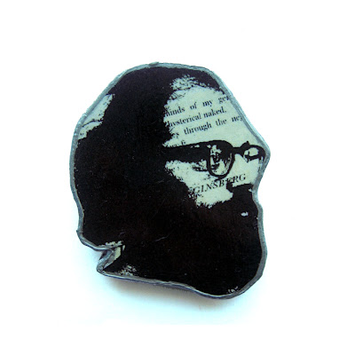 Allen Ginsberg Brooch (Beat Generation Poet)