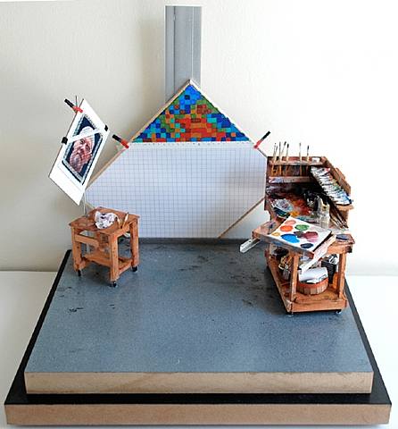 Brooklyn artist Joe Fig began constructing a series of dioramalike mini