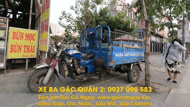 Xe ba gác chuyển trọ quận 2