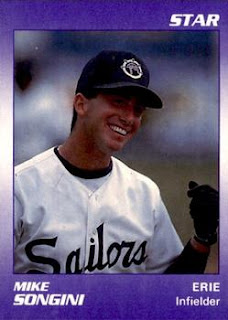 Mike Songini 1990 Erie Sailors card