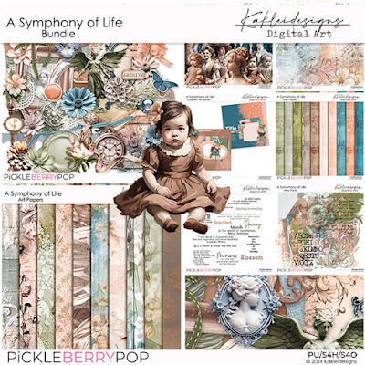 Digital Scrapbooking Bundle A Symphony of Life by Kakleidesigns