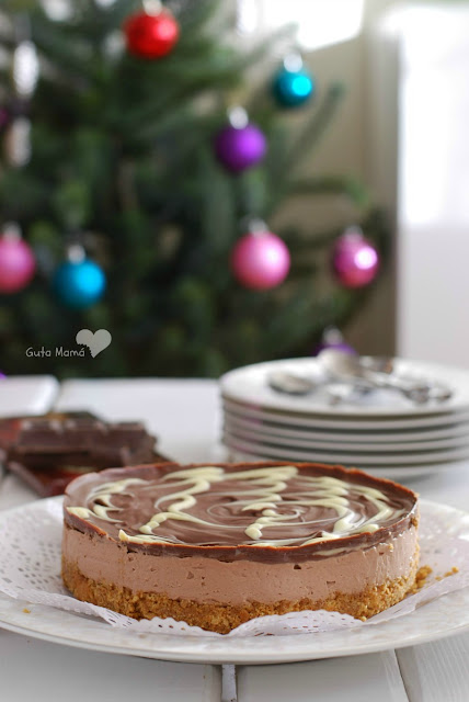 cheesecake de chocolate sin horno