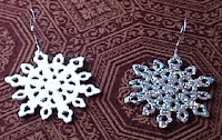 Glittery Snowflake Ornaments