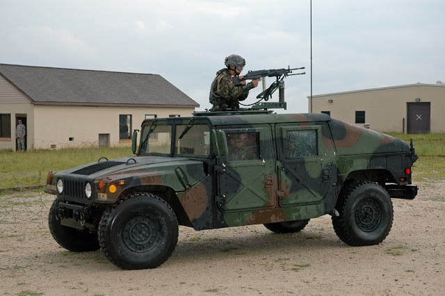 US military vehicles for Kosovo Army in Pristina