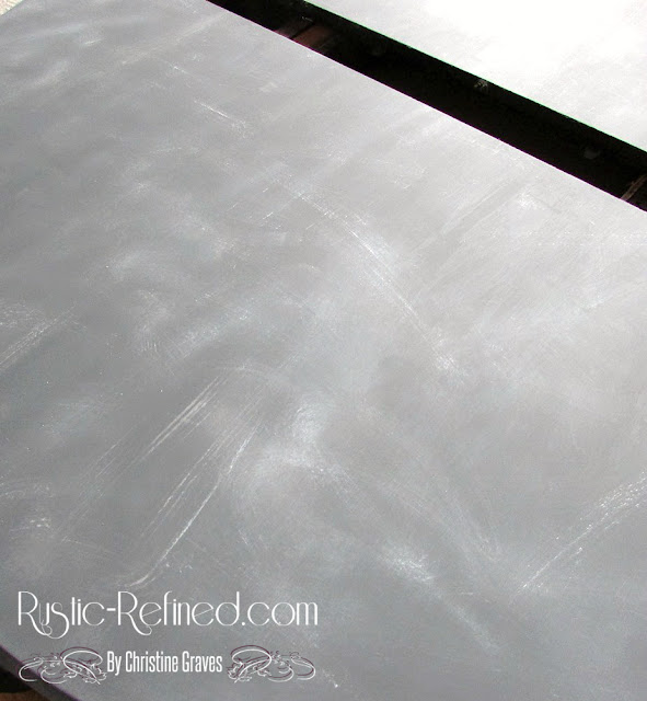 diy chalk painting a table