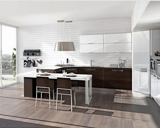 Contoh Model Lemari Gantung Dapur Minimalis Modern 2014 | Desain Rumah