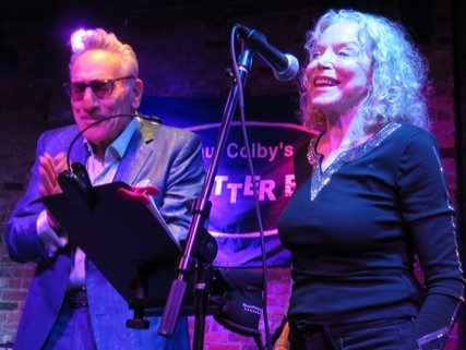 Margie Goldsmith with Rick Estin at the Bitter End on September 5 (photograph by MRNY) Margie Goldsmith with Rick Estin at the Bitter End on September 5 (photograph by MRNY)