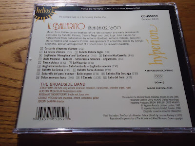 【ディズニーのCD】TDSメディテレーニアンハーバーBGM　「IL BALLARINO ITALIAN DANCES,c1600」