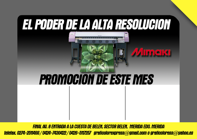 PROMOCION DEL MES