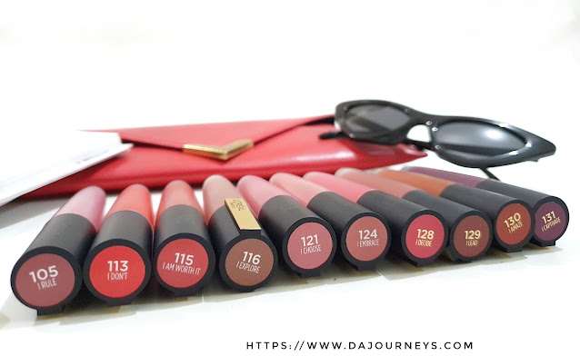 Review and Swatch L’OREAL Rouge Signature Matte Color Ink