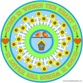 Home is where the heart is mandala