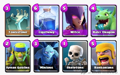 Kumpulan Battle Deck Clash Royale Arena 3 Terbaik (Winning Strategy) Control