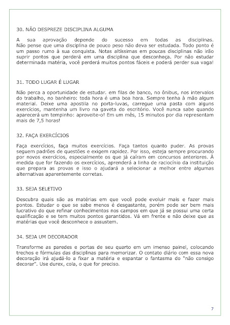 Dicas para ser Aprovado em Concursos