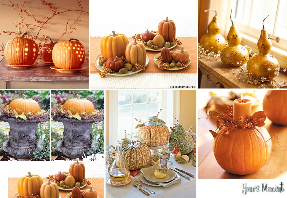 Bottom Fall Pumpkin Decoration from Martha Stewart Pumpkin Candles Fall 