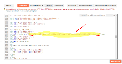 Cara Mengganti Gambar Slider bawaan template Blog