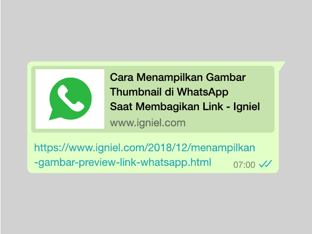 Cara Menampilkan Gambar Thumbnail WhatsApp di Blog Cara Menampilkan Gambar Thumbnail WhatsApp di Blog