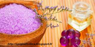 sali da bagno alla violetta e lavanda, ricette cosmetiche con argilla viola