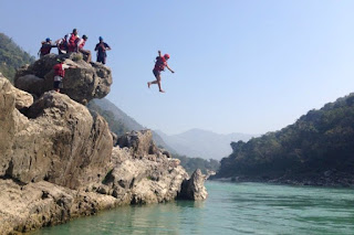 Cliff Jumping in Rishikesh