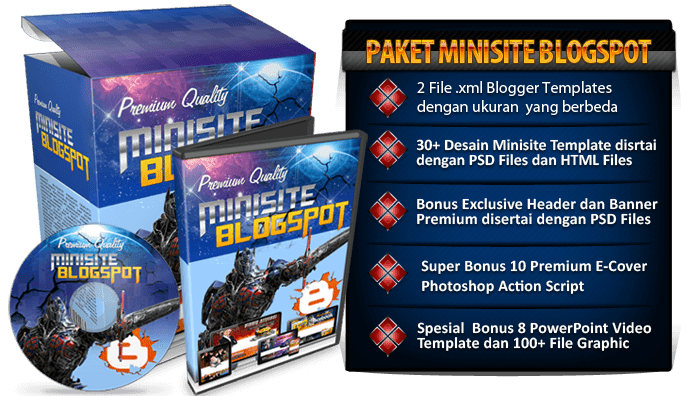 paket minisite blogspot