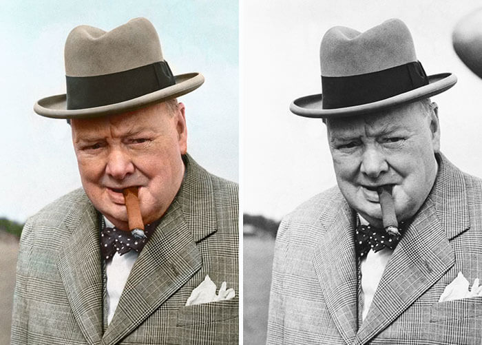 Digital Artist Colorizes The Last Heartbreaking Pictures Of A 14-Year-Old Polish Girl In Auschwitz - Winston Churchill