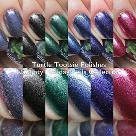 Turtle Tootsie Polishes Naughty Holiday Foils Collection