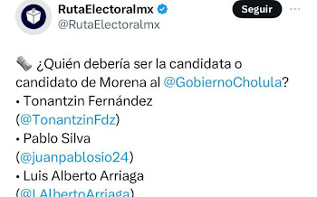 Juan Pablo Silva encabeza las preferencias para la candidatura de Morena a la alcaldía de San Pedro Cholula 