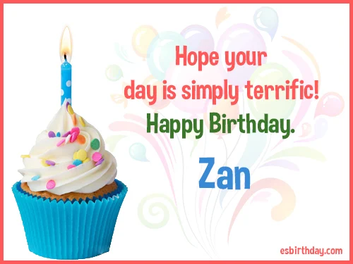 Zan Happy birthday