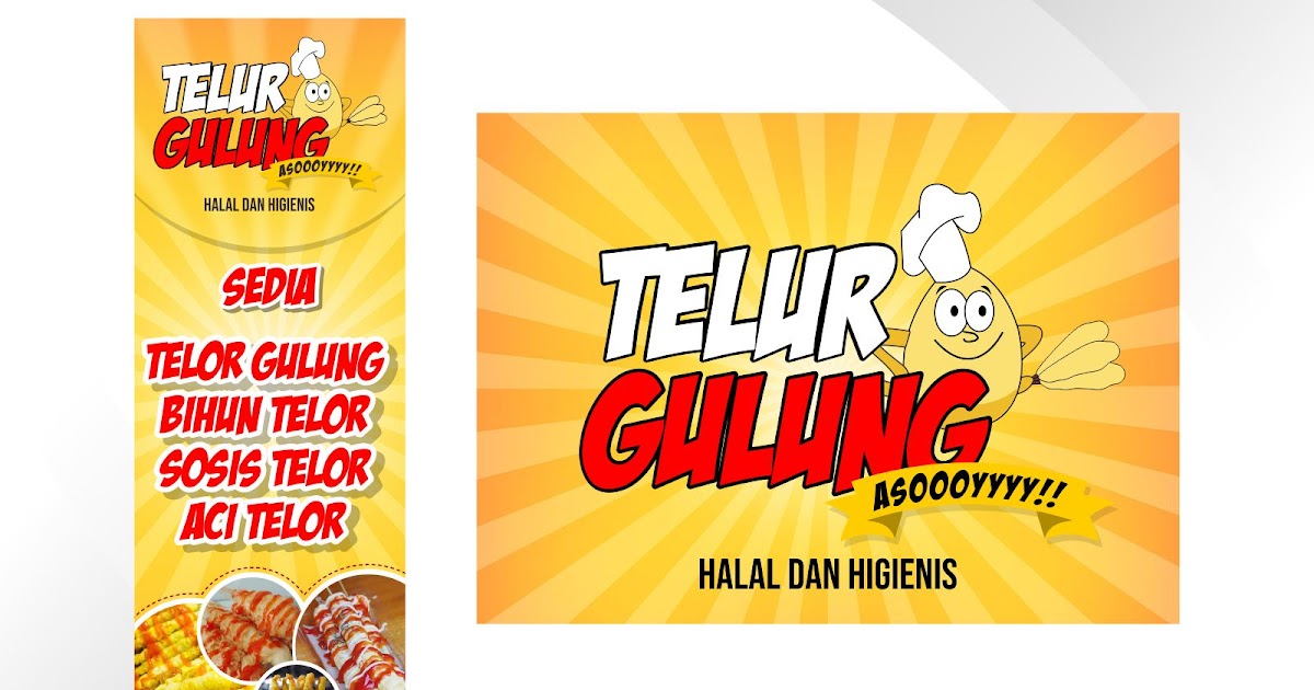  Contoh  Spanduk Telur Gulung gambar  spanduk