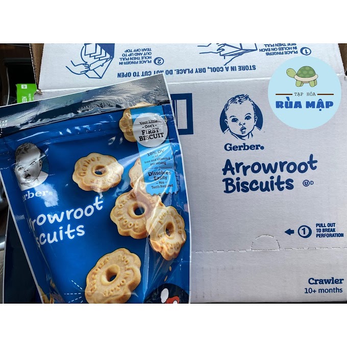 GERBER ARROWROOT BISCUITS - Bánh quy cho bé #BÁNH_ĂN_DẶM_EM_BÉ_GERBER #CHUẨNHÀNGMỸ