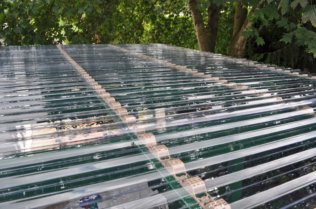 Clear roofing materials