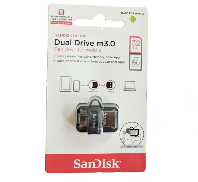 Sandisk Ultra Dual 32 gb Usb 3.0 Otg Pen Drive