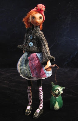 polymer clay, art doll