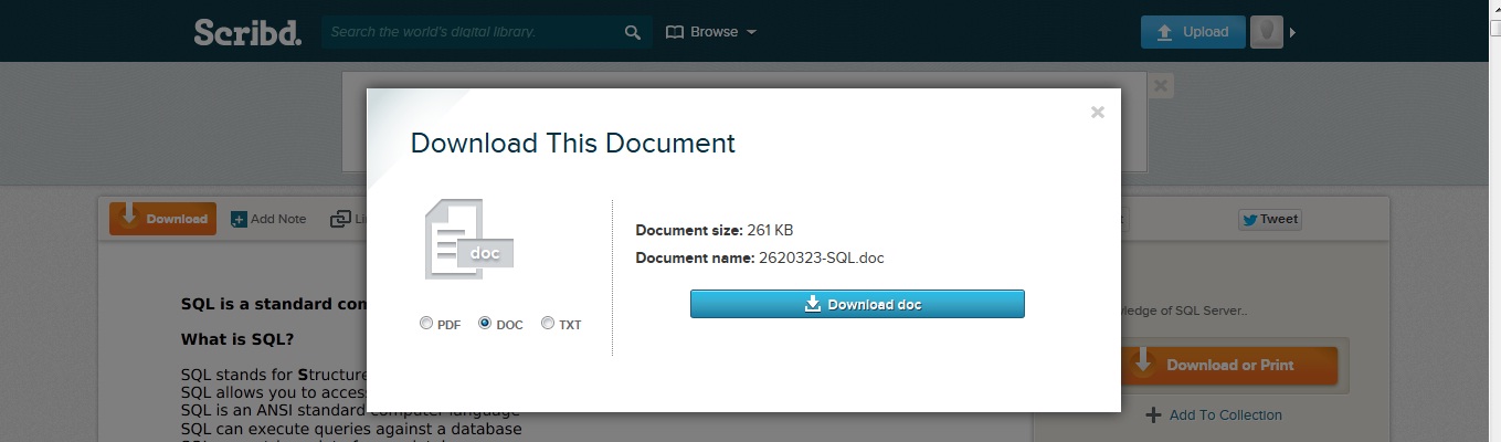 Cara Mendownload Document/File di Scribd Dengan Gratis ...