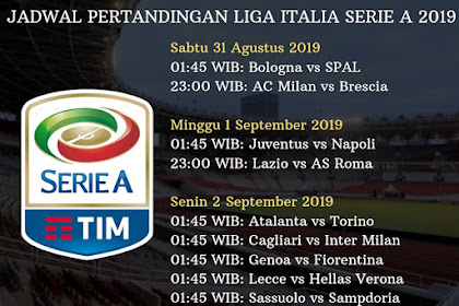 Jadwal Pertandingan Sepakbola Liga Italia Serie A Pekan Ini