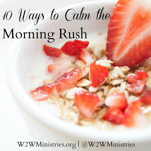 10 ways to calm the morning rush. #parenting #family #backtoschool 