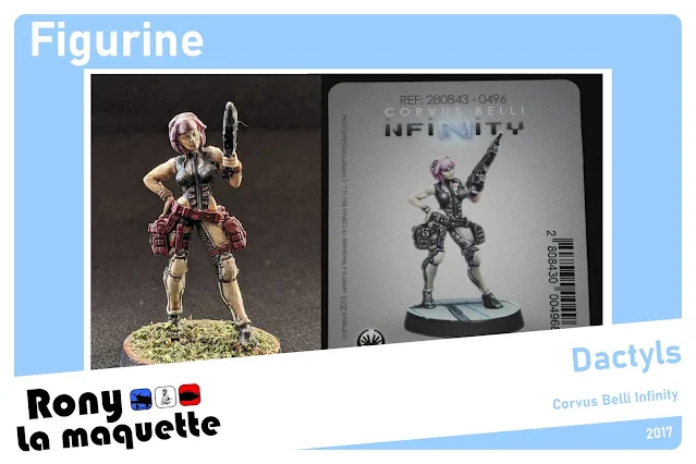 Figurine Dactyls du jeu Corvus belli Infinity.