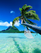 Bora Bora Island is famous for its luxury resorts and eyes catching blue . (bora borai)