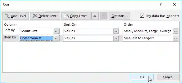 كيفية فرز البيانات وترتيبها | اكسيل 2016 Microsoft Excel