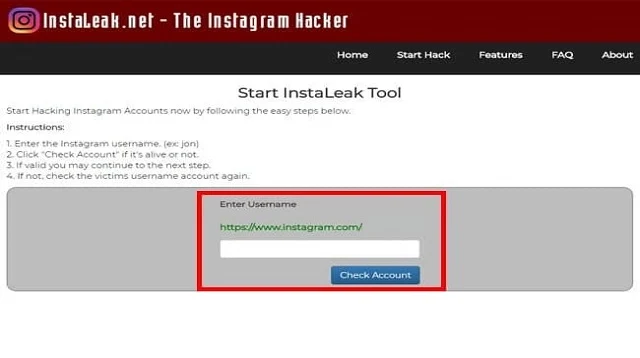 Cara Hack Password Instagram